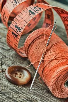Still life of spools of thread Foto stock