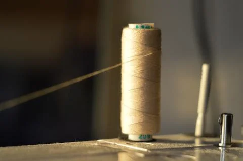 Still life of spools of thread Stock Photos