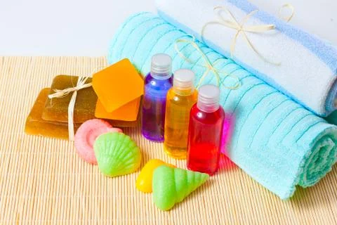 Still-life on a theme of a spa Stock Photos