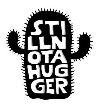 Still not a hugger Stock Illustration