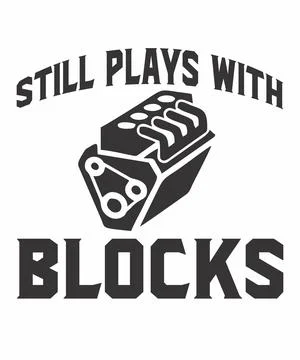 Still plays with blocks Stock Illustration