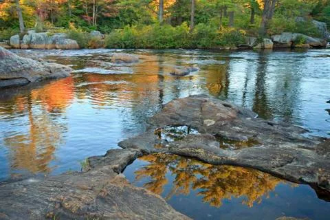 Still Pools on Moose River Stock Photos
