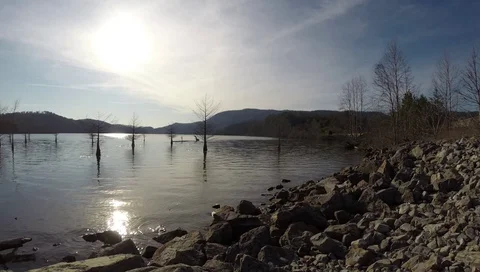 Still River at Evening Time Видео 73125000