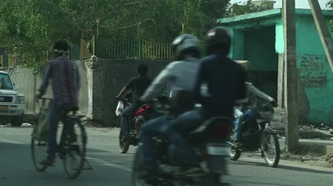 Still shot of busy Indian intersection Video stock 41415689