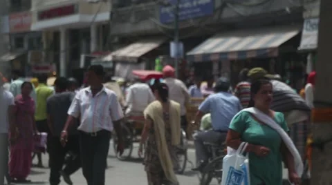 Still shot of busy Indian intersection 2 Video stock 41415812