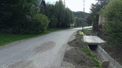 Still shot of an empty village because of the quarantine Stock Footage 135443254