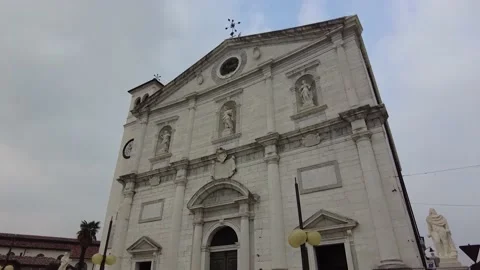 Still shot of a facade in classical architecture style, Palmanova, Italy Stock Footage 229799301