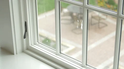 Still Shot of Interior of Window Frame Video stock 100899662