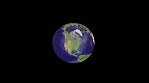 Still Shot of Planet Earth Rotating Stock Footage 45632922