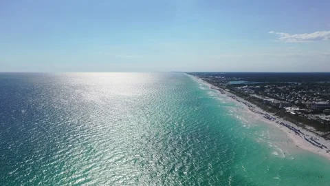 Still Shot of the Rolling Waves in Seagrove Florida. 스톡 동영상 155421773
