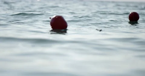 Still Slow Mo Close Up Of Buoy In The Ocean Stock Footage 141720011