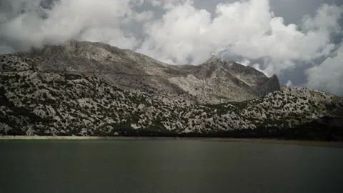 Still video of "Embassament de Cuber" and "Puig Major" mountain Video stock 146591907