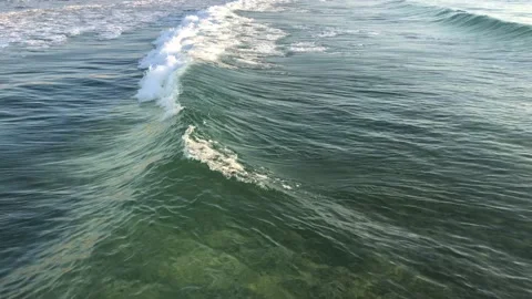 Still view on rolling waves Stock Footage 149954987