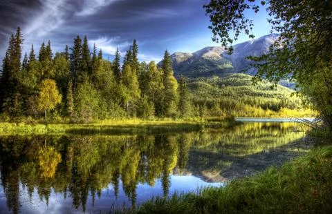 Still Waters in Fall Stock Photos
