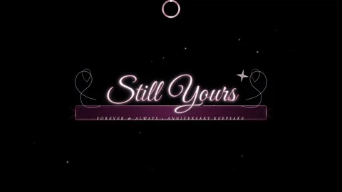Still yours anniversary keepsake with elegant design elements Stock Footage 344594743