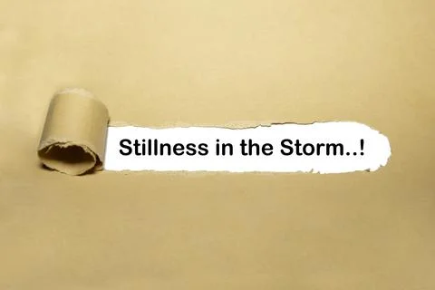 Stillness in the storm Stock Photos