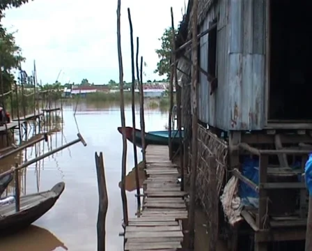 Stilt house Stock Footage