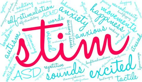 Stim Word Cloud Illustrazione stock