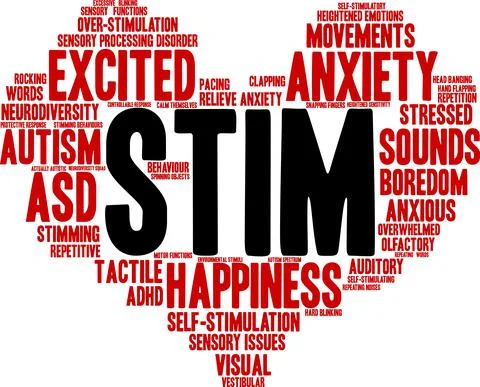 Stim Word Cloud Stock Illustration
