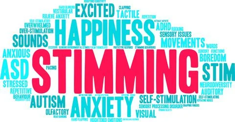 Stimming Word Cloud Stock Illustration