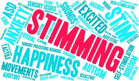 Stimming Word Cloud Stock Illustration