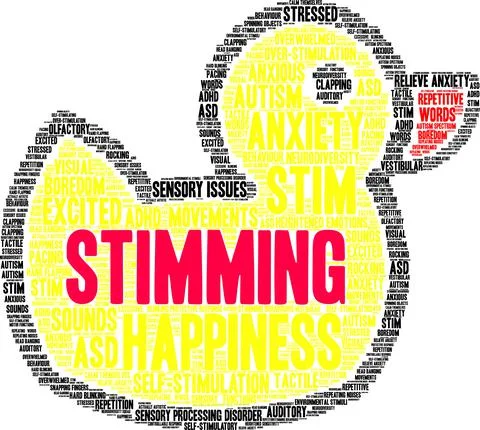 Stimming Word Cloud Stock Illustration