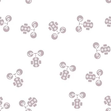 Stimulant device glyph vector seamless pattern Stock Illustration