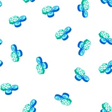 Stimulant device isometric icon seamless pattern Stock Illustration