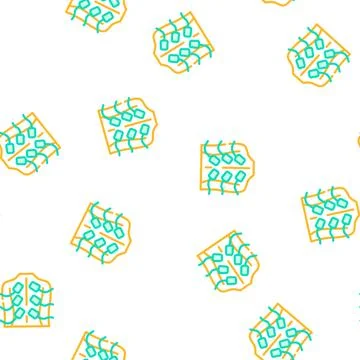 Stimulation therapy vector seamless pattern Illustrazione stock