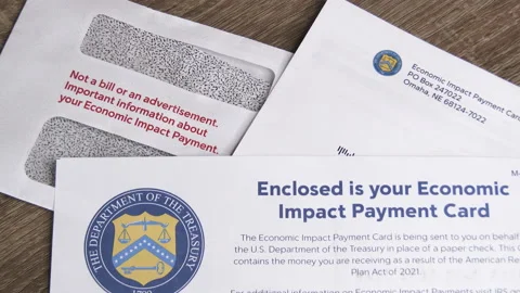 Stimulus Payment Mail Opened Stock Footage 151870985