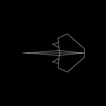 Stingray Fish Polygonal Lines Stock Illustration