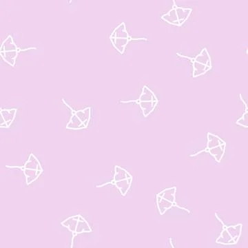 Stingray form kite line vector seamless pattern 스톡 일러스트