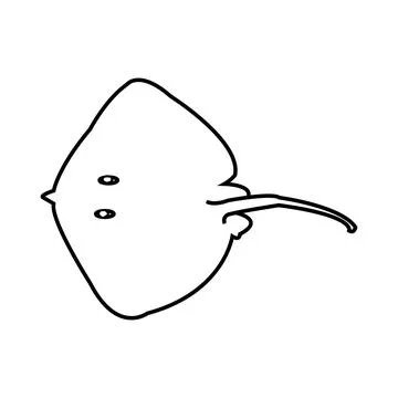 Stingray icon Stock Illustration