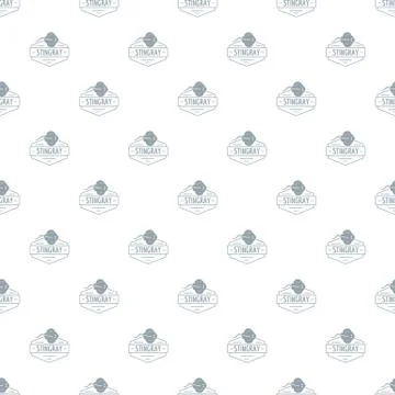 Stingray pattern seamless Illustrazione stock