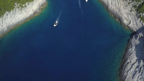 Stiniva Beach Stock Footage 95000274