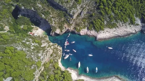 Stiniva Beach Video stock 95231399