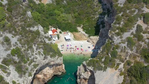 Stiniva Beach Stock Footage 204852675