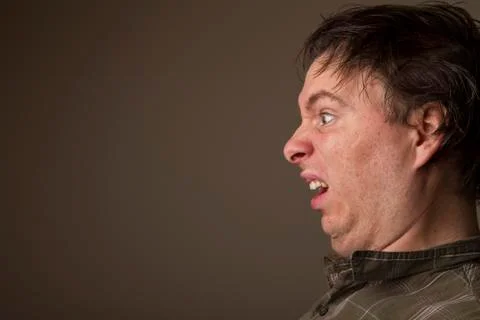 This is a stink face Stock Photos