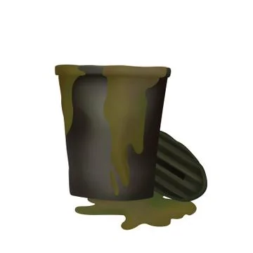 Stinking trash. Stock Illustration