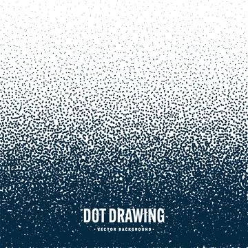 Stipple pattern, dotted geometric background. Stippling, dotwork drawing Ilustración de archivo