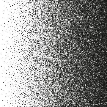 Stipple pattern, dotted geometric background. Stippling, dotwork drawing Ilustración de archivo