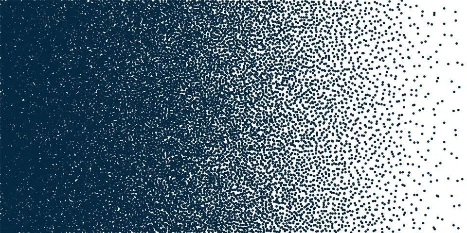 Stipple pattern, dotted geometric background. Stippling, dotwork drawing Ilustración de archivo