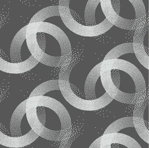 Stipple seamless pattern in retro style on grey background. Vector stipple Stock Illustration