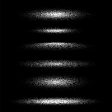 Stipple shadows set, dotted design elements. Fading gradient. Stippling, dotwork Stock Illustration