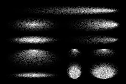Stipple shadows set, dotted design elements. Fading gradient. Stippling, dotwork 库存插图