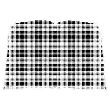 Stippled open book vector icon with modern halftone dot pattern design. Stock Illustration