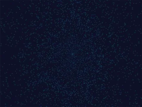 Stippled vector background - blue dots on black. Vector illustration Stock Illustration