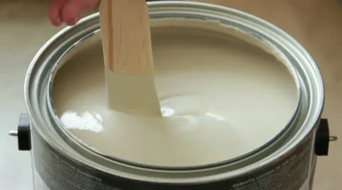 Stir a can of paint HD0469 Stock Footage 10912020