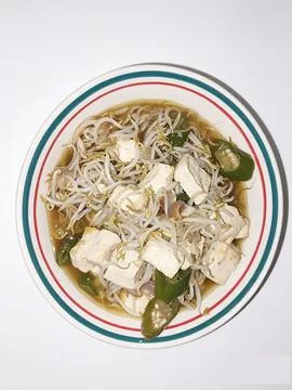 Stir fried bean sprouts Stock Photos