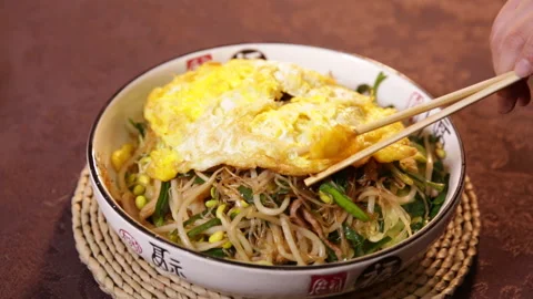 Stir fried Beijing cuisine (3) Stock Footage 202154592